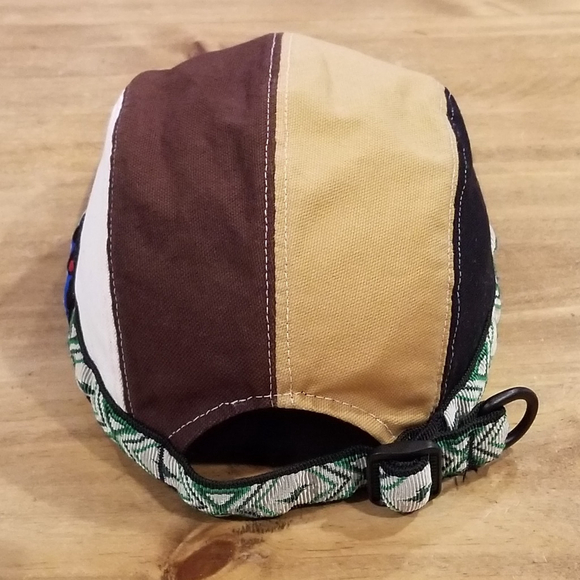 KAVU Hat Cap Strap Back Multi-Color Size M Adjustable Canvas Outdoor Hike USA - Picture 3 of 9
